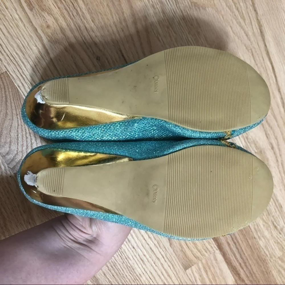 Disney Jasmine Wedge Heels Sz 2/3 Play Shoes Blue